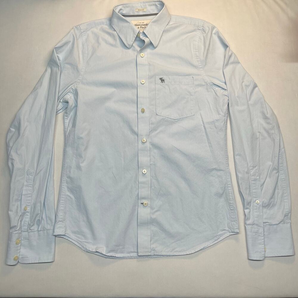 Abercrombie and Fitch men’s muscle fit button down size large